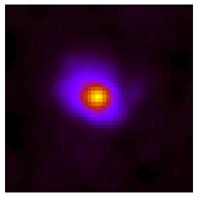 Regridding PACS1 image with pixel size 3 arcseconds to
                        SPIRE3 with pixel size 12 arcseconds for NGC4254.